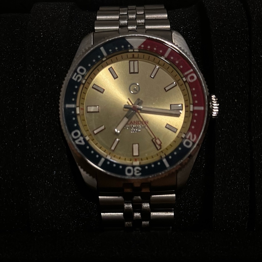 Gold face Pepsi Islander watch